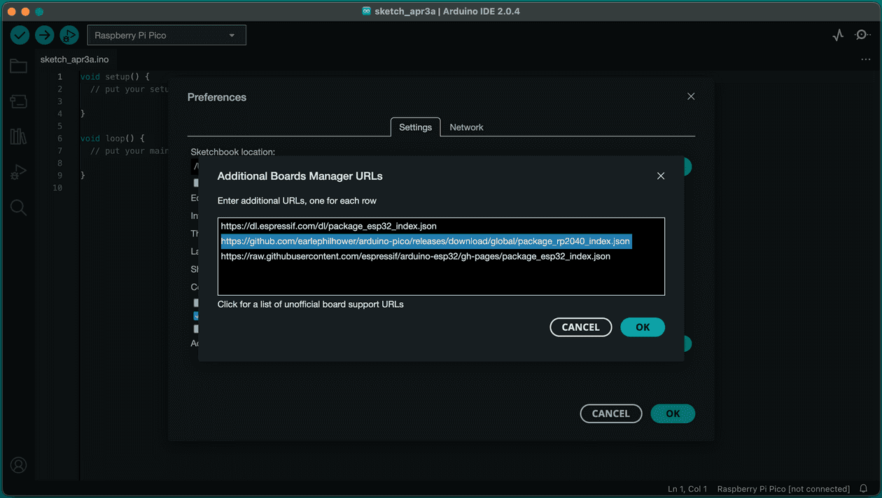Programming the Raspberry Pi Pico in Arduino IDE on a Mac | Jay Gould