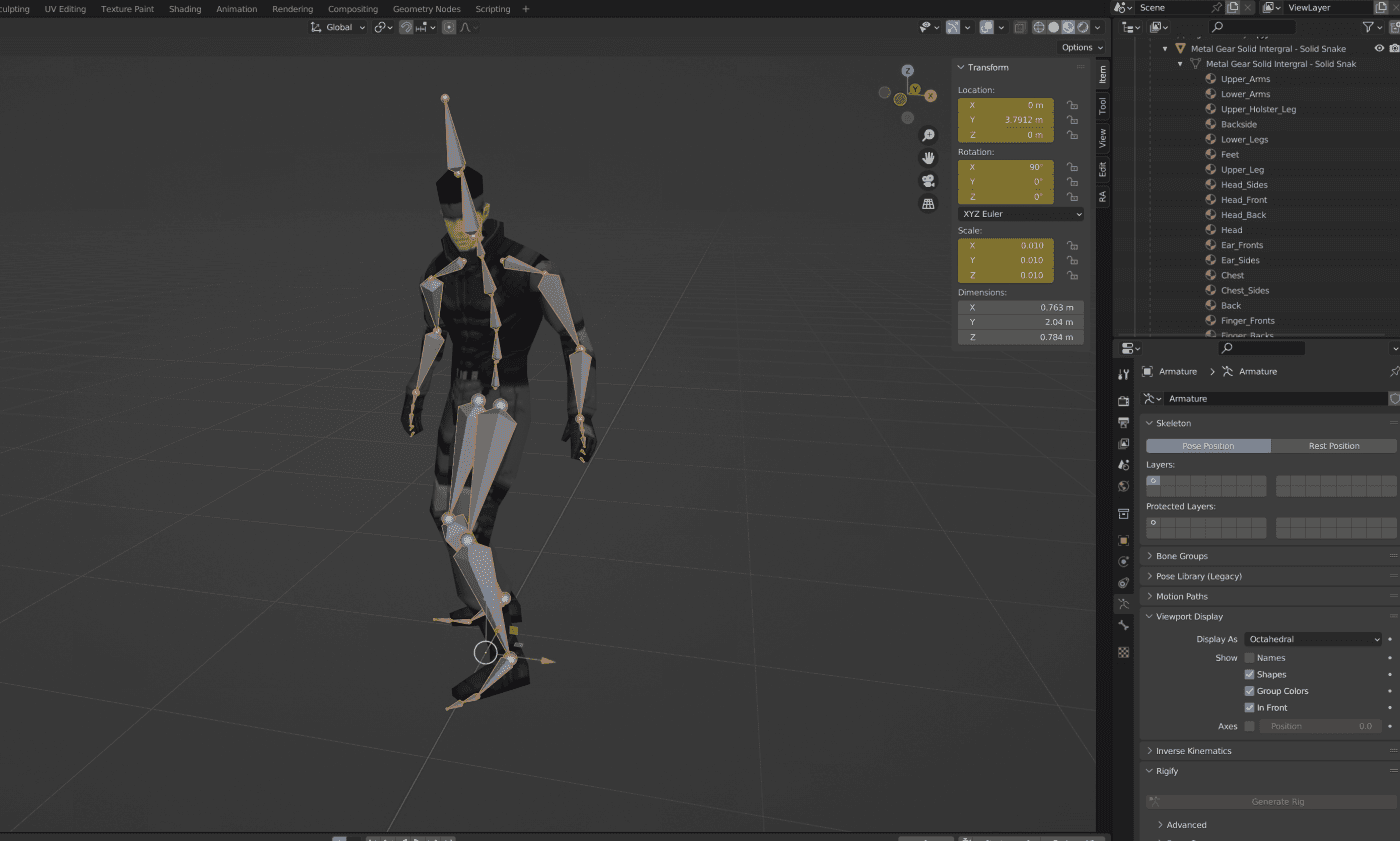 Preparing character model for Unity game in Blender | Jay Gould