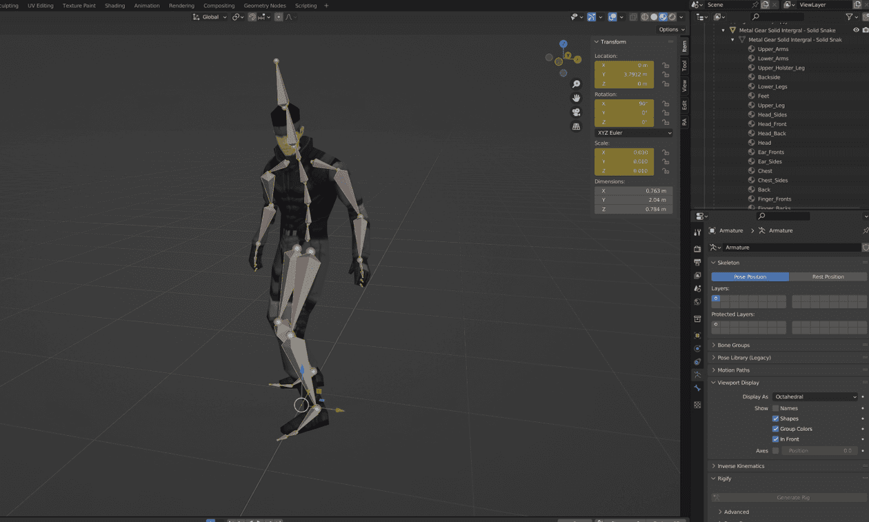Preparing character model for Unity game in Blender | Jay Gould
